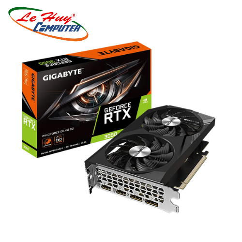 Card màn hình VGA Gigabyte GeForce RTX 3050 WINDFORCE OC V2 8GB (N3050WF2OCV2-8GD)