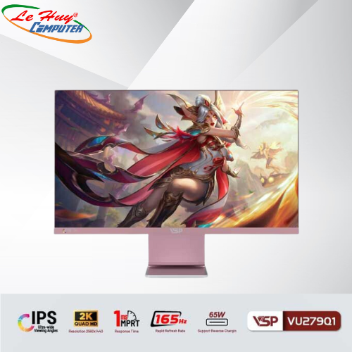 Màn hình LCD 27 INCH VSP VU279Q1 2K QHD 165Hz 1MS IPS Pink