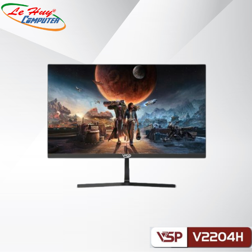 MÀN HÌNH PHẲNG LED VSP 22INCH TRÀN VIỀN V2204H - ĐEN 100Hz + Tặng Kèm Mouse VSP Q1