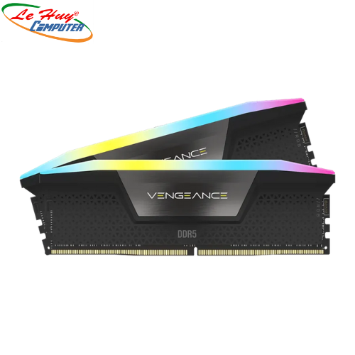 Ram Máy Tính Corsair VENGEANCE RGB 32GB (2x16GB) DDR5 bus 5600MHz Black (CMH32GX5M2B5600C40K)