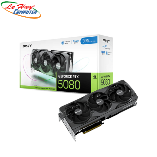 Card màn hình - VGA PNY GeForce RTX 5080 16GB Overclocked Triple Fan