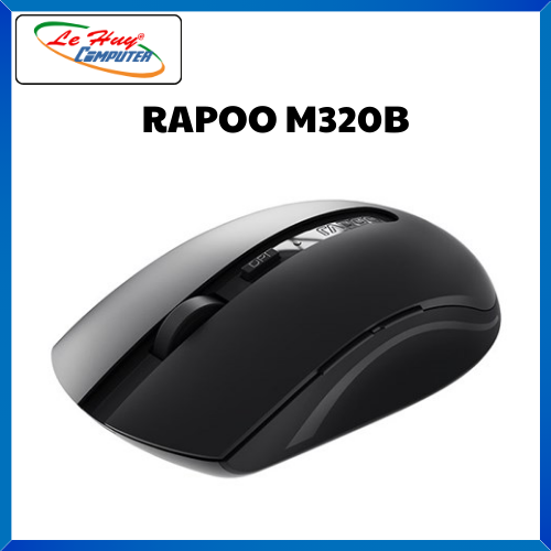 Chuột không dây Rapoo M320B Silent Xám Đen