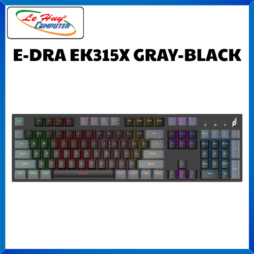 Bàn Phím Cơ Quang EDRA EK315X Gray Black